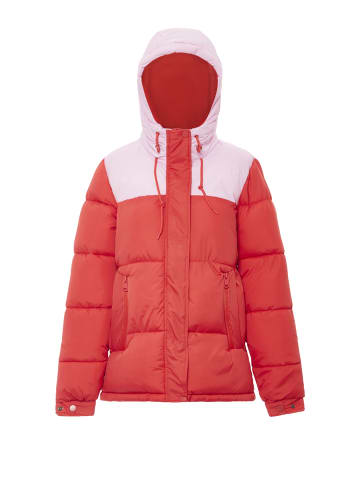 myMo Wattierte Steppjacke in Sommerrot Süßes Pink