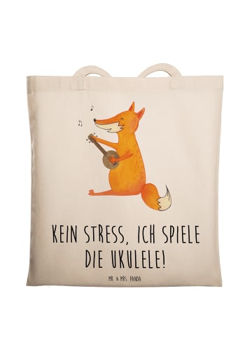 Mr. & Mrs. Panda Einkaufstüte Ukulele Entspannung mit Spruch in Creme