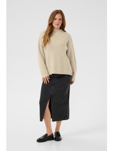 Kaffe Strickpullover KAelina Loose fit in Feather Gray Melange