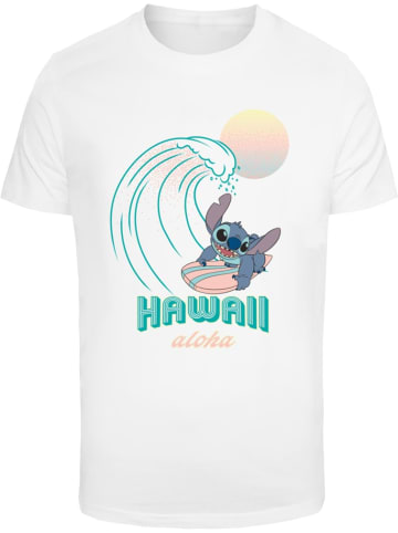 Merchcode T-Shirt "Lilo & Stitch Aloha Hawai Tee" in Weiß