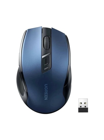 Ugreen PC-Maus - kabellose optische Maus USB 2,4 GHz / Bluetooth 5.0 in Blau