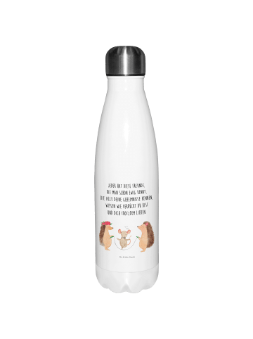 Mr. & Mrs. Panda Thermosflasche Igel Seilhüpfen mit Spruch in Weiß