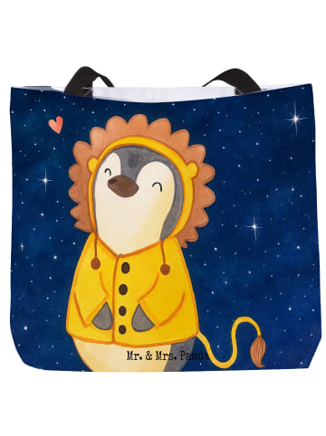 Mr. & Mrs. Panda Shopper Löwe Astrologie Design ohne Spruch in Weiß
