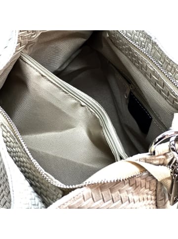 Florence Florence Handtasche, Umhängetasche Leder beige ca. 31cm