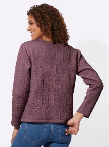 WITT WEIDEN Langarmshirt in burgund-gemustert