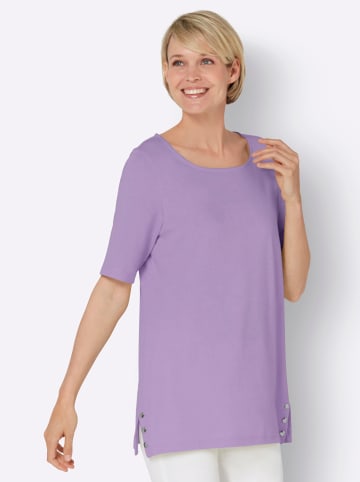 Sieh an! Kurzarmshirt in lavendel