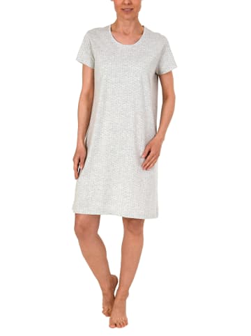 NORMANN Nachthemd kurzarm print - 45225 in grau