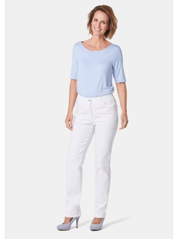 GOLDNER Denimhose mit Stretchkomfort in weiß
