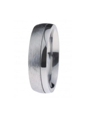 Ernstes Design Ring für Erwachsene in silber in silber