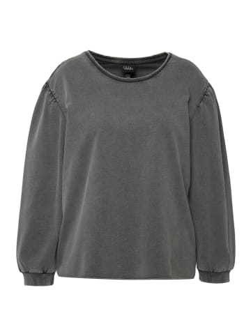 Ulla Popken Sweatshirt in graphitgrau