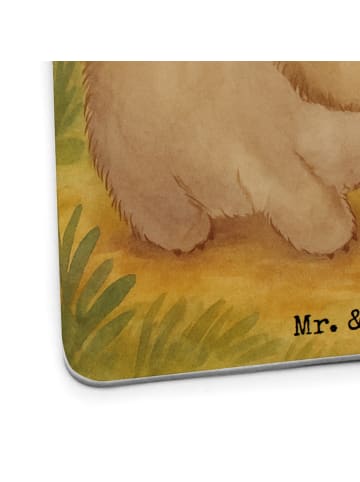 Mr. & Mrs. Panda Tassenuntersetzer Wombat Design mit Spruch in Weiß