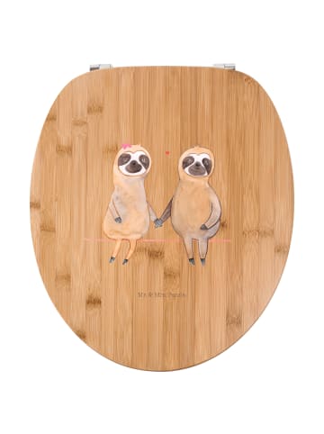 Mr. & Mrs. Panda Klobrille Faultier Pärchen ohne Spruch in Braun