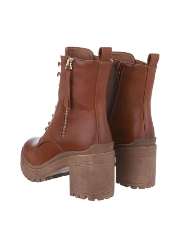 Ital-Design Stiefelette in Camel