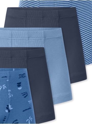 Schiesser Trunk 955 in blau-weiß gestreift, dunkelblau, hellblau