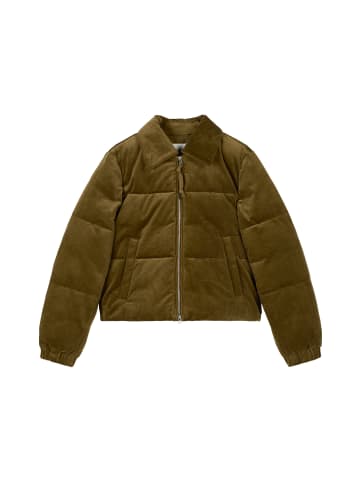 Marc O'Polo DENIM Cord-Pufferjacke regular cropped in Fir Green
