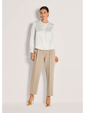 MADELEINE Elegante Bluse mit Zierblenden in perlweiß