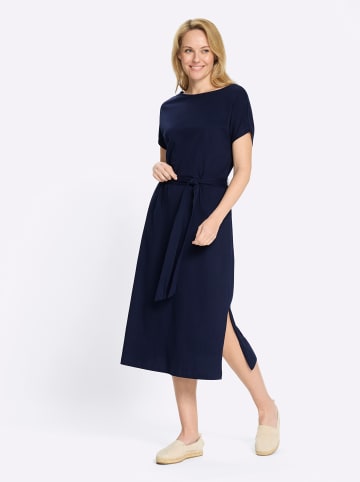 Sieh an! Jersey-Kleid in marine
