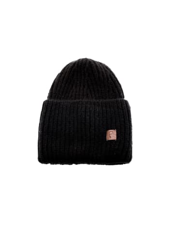 Faera Wintermütze weicher Warmer Grobstrick Beanie Mütze Strickmütze in Schwarz