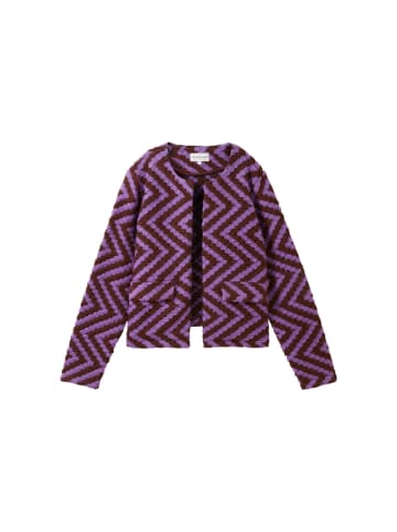 Tom Tailor Blazer in brown mauve structure design