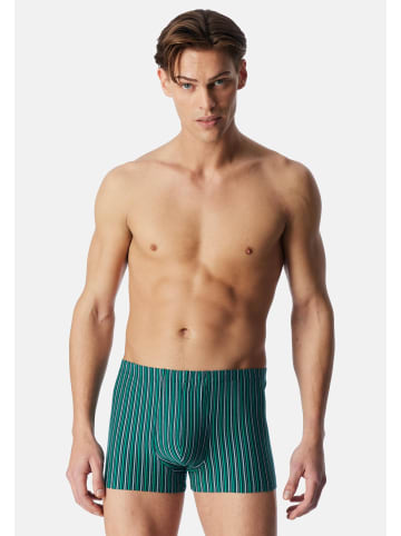 Schiesser Retro Short / Pant 95/5 Essentials - Cotton in Blau / grün