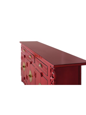 Giner y Colomer Sideboard mit 6 Türen und 3 Schubladen aus Mangoholz in Red