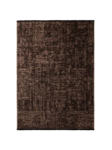 KADIMA DESIGN Teppich Kurzflor Unicolor Chenille Baumwolle Innen in Braun