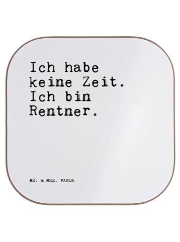 Mr. & Mrs. Panda Untersetzer Gläser Ich habe keine Zeit.... mit ... in Weiß