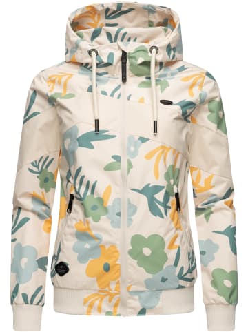 ragwear Übergangsjacke Nuggie Block Flower in Beige