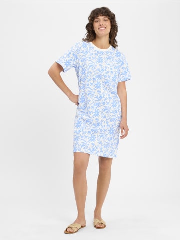 Marie Lund Kleid in weiß blau - 0002