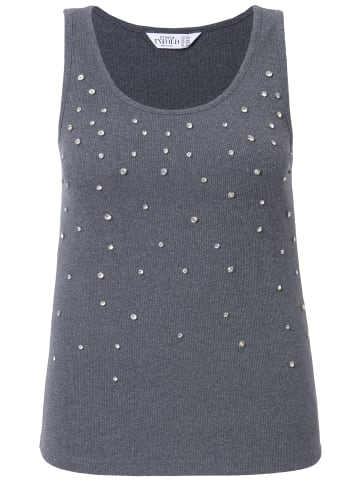 Studio Untold Strick-Top in anthrazit melange