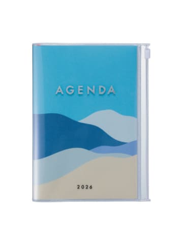 Marks Europe Kalender - MARK'S 2025/26 Taschenkalender, B6 Mountain, Blue