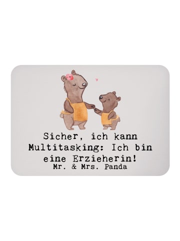 Mr. & Mrs. Panda Magnet Erzieherin Multitasking mit Spruch in Grau Pastell