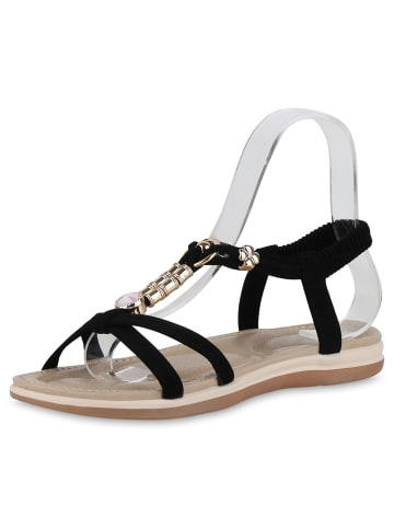 VAN HILL Riemchensandalen Sophia in Schwarz