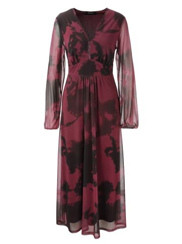 Aniston CASUAL Maxikleid in dunkelrot-bordeaux-dunkelbraun