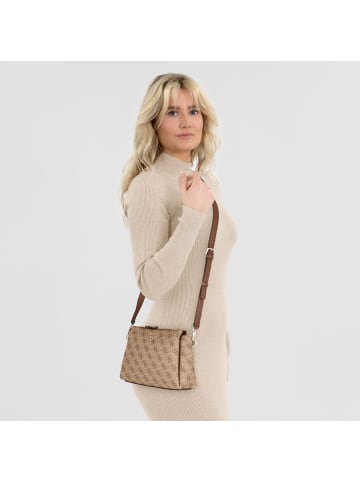 Guess Noelle Umhängetasche 24.5 cm in latte logo-brown
