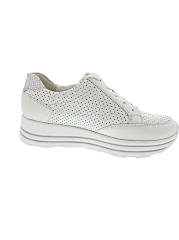 WALDLÄUFER H-Lana sportlicher Schnürer Weiß