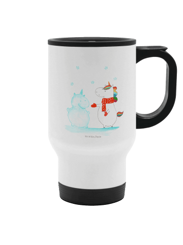 Mr. & Mrs. Panda Becher Einhorn Schneemann ohne Spruch in Weiß