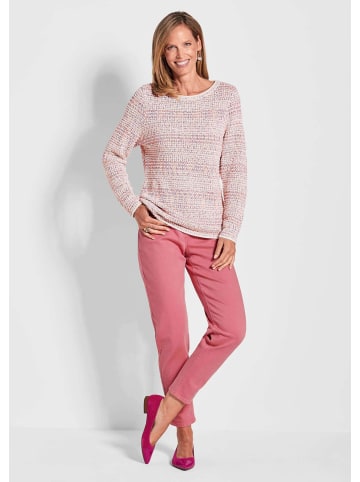 GOLDNER Kurzgröße:  Multicolor 3D-Optik mit U-Boot-Ausschnitt in pink / gemustert