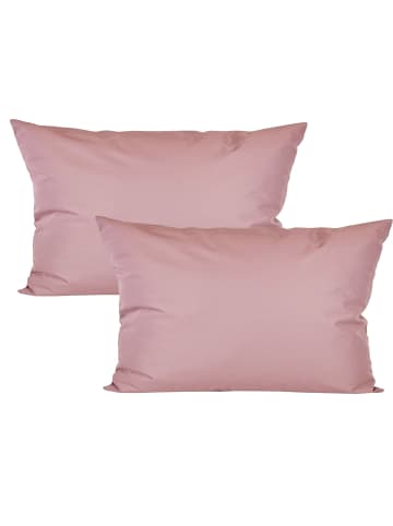 JACK 2er Set Outdoor Kissenhülle 30x50cm Uni in Altrosa