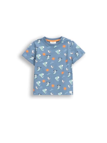 Coccodrillo T-Shirt mit kurzen Ärmeln in blau