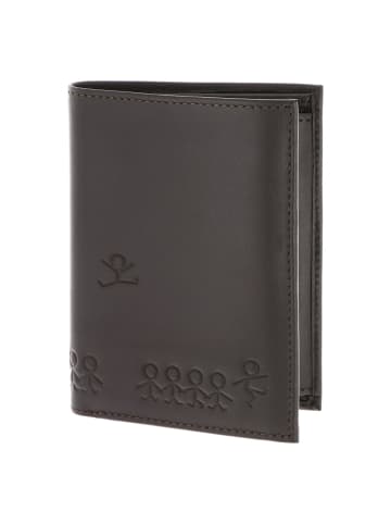 oxmox Leather Geldbörse RFID Schutz Leder 13 cm in braun-jumping jack 2.0