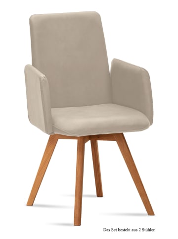 58 aufm Kessel ARMLEHNSTUHL (2er-Set) Dilys 52x92x60 Eiche geölt/Natur