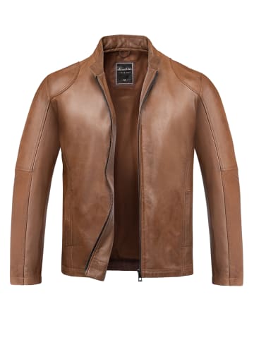 Amaci&Sons Lederjacke OKEMOS in Cognac