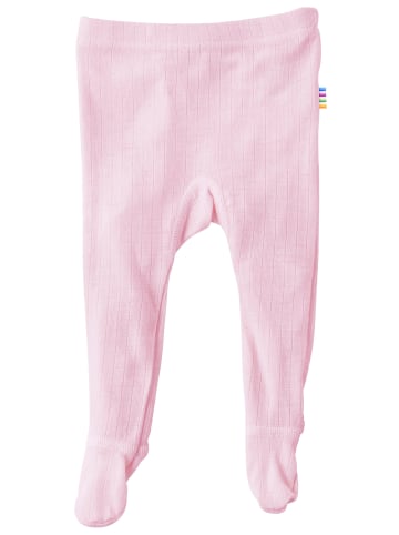 Joha Leggings mit Fuß Merinowolle in prime rose