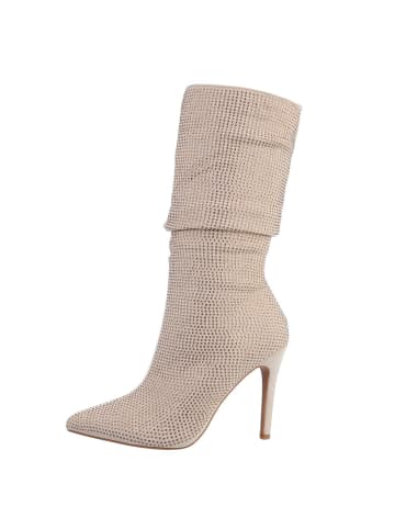 Ital-Design Stiefel in Beige und Gold