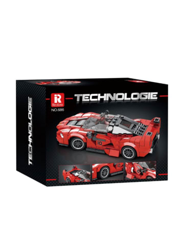 Reobrix 686 Rennwagen 1:24 Klemmbaustein Auto 369 Teile