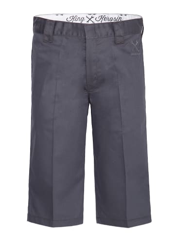 King Kerosin King Kerosin King Kerosin Workwear Shorts in Oil-Washed Optik Garage Wear in grey