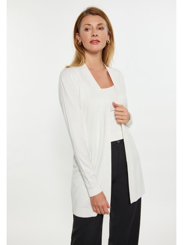 usha BLACK LABEL Damen Cardigan in WOLLWEISS