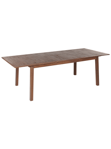 Beliani Esstisch CESANA in Braun - (W) 100 x (H) 75 x (L) 180 cm