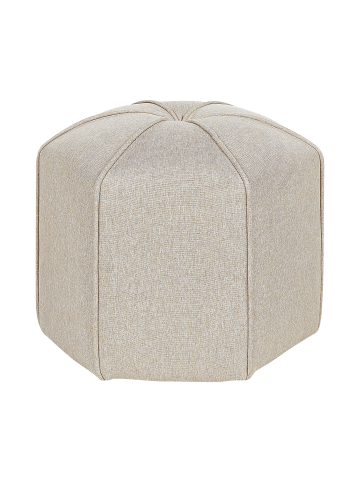Beliani Pouf WISHEK in Beige - (W) 45 x (H) 40 x (L) 45 cm